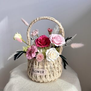 Premium Flower Basket (Pink)