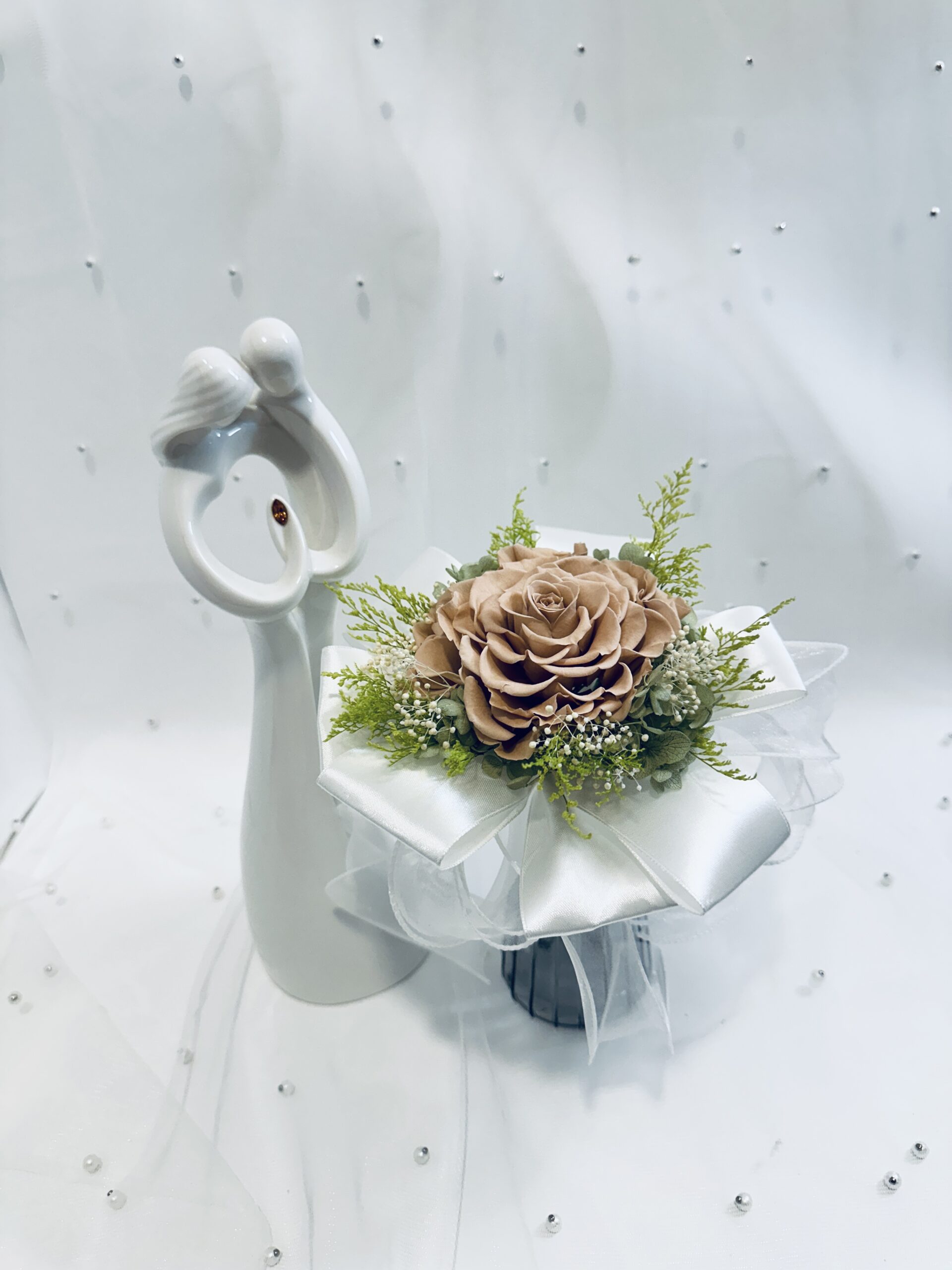 Wedding Preserved Carmen Rose Bouquet - Image 2