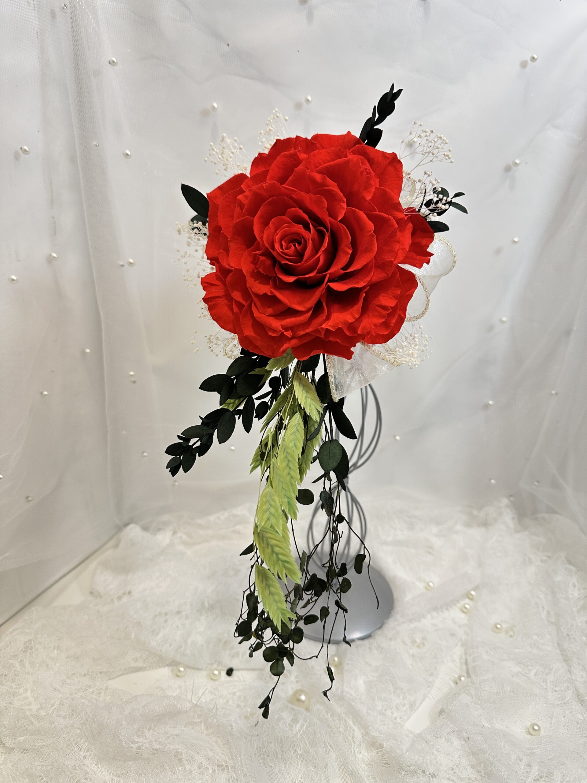 Wedding Preserved Carmen Rose Bouquet - Image 3