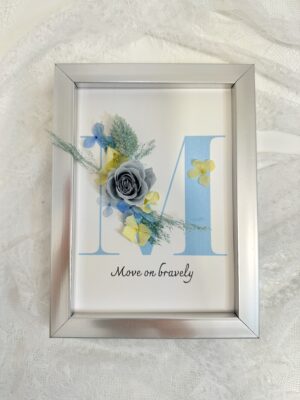 Floral Alphabet Shadow Box (various letters)